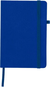 Notitieboekje / opschrijfboekje A5 - blauw - 15 x 21 cm - harde kaft