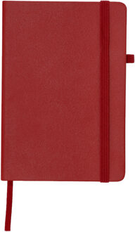 Notitieboekje / opschrijfboekje A5 - rood - 21x15 cm - harde kaft