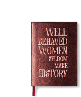 notitieboekje, rebel red collection - well behaved women quote burgundy