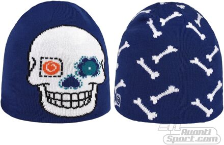 Noughty Beanie - Muts -  Kinderen - Maat One Size - Blauw;Zwart