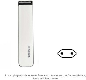 Nova Opgeladen Elektrische Push-En-Cut Kapper Thuis Kapper Scheerapparaat Tondeuse Snijmachine Baard Kapper Scheermes wit EU plug