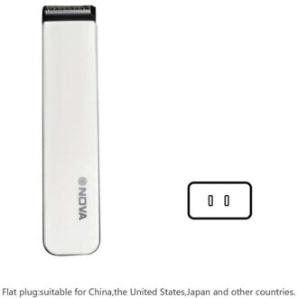 Nova Opgeladen Elektrische Push-En-Cut Kapper Thuis Kapper Scheerapparaat Tondeuse Snijmachine Baard Kapper Scheermes wit US plug