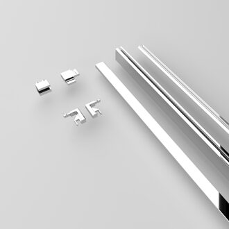 Nova Wandprofiel XL 20 x 7 cm Chroom