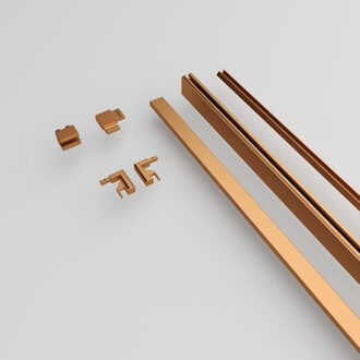 Nova Wandprofiel XL 20 x 7 cm Geborsteld Brons