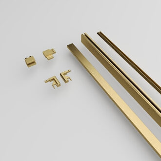 Nova Wandprofiel XL 20 x 7 cm Geborsteld Messing Goud