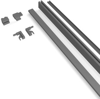 Nova Wandprofiel XL 20 x 7 cm Gunmetal