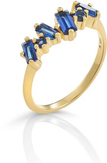 'Novel' Dames 925 Zilveren Ring - Goud ZR-7534 - O 1/2