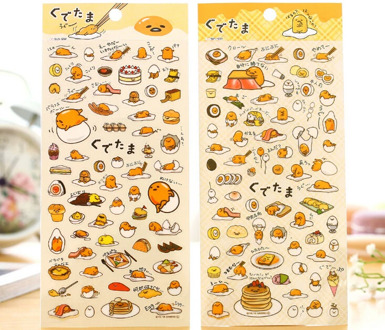 Novelty Gudetama Lazy Egg Cartoon Stickers Diary Sticker Scrapbook Decoration PVC Stationery DIY Stickers School Office Supply
