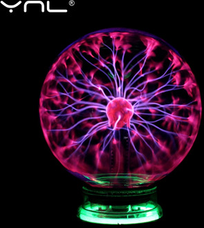 Novelty Magic Plasma Ball Light Electric Lamp Night Light 3 4 5 6 Inch Table Lights Sphere Christmas Kids Gift Glass Plasma Lamp