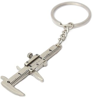 Novelty Simulatie Beweegbare Schuifmaat Model Sleutelhanger Sleutelhanger