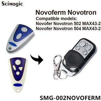 NOVOFERM NOVOTRON 502 MAX43-2, 504 MAX43-4 vervangende afstandsbediening 433,92mhz garagedeur afstandsbediening