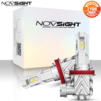 Novsight Auto Mistlamp H11 H8 H9 H16JP Led-lampen 50W 12V 10000LM 6000K Wit 1:1 Mini Auto Licht Auto Accessoires