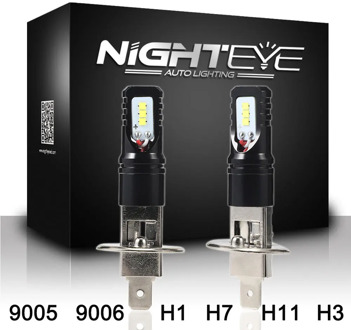 NOVSIGHT Car H7 LED Fog Lights H3 H1 H11 LED Front Bulb 9005 9006 6500K 12V 800LM Car Headlights Fog Lamp 80W/pcs Dropshipping