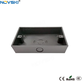 NOVSKI Black Baking Mounting Box External 146mm*86mm for Wall Switch and Socket