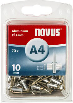 Novus Blindklinknagel A4 X 10mm | Alu SB | 70 stuks - 045-0033 045-0033