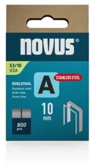 Novus Niet met fijne draad A 53/10mm V2A RVS (800 stuks) - 042-0779