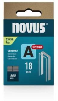 Novus Niet met fijne draad A 53/18mm Superhard (800 stuks) - 042-0782