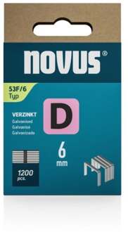 Novus Niet met platte draad D 53F/6mm (1.200 stuks) - 042-0788