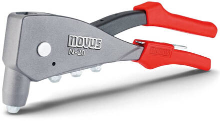 Novus Popnagel pistool N-20 grijs en rood