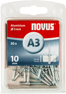 Novus Popnagels A3 X 10 mm Alu SB - 30 Stuks