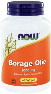 Now Foods Foods - Borage Olie 1000 mg - Plantaardige Bron van GLA - 60 Softgels