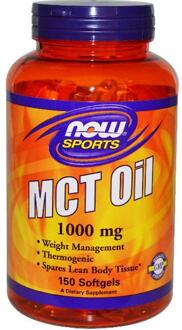 Now Foods MCT olie 1000 mg (150 gelcapsules) - Now Foods Sports