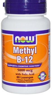 Now Foods Methyl vitamine B12 5000 mcg (60 Lozenges) - Now Foods