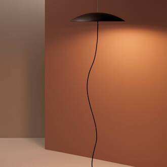 Noway Single LED vloerlamp gebogen, zwart metallic-zwart