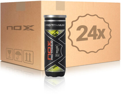 Nox 24x verpakking  3 stuks Pro Titanium In een doos geel - nosize