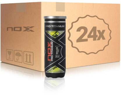 Nox 24x verpakking  3 stuks Pro Titanium In een doos geel - nosize