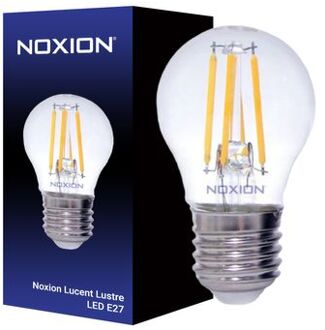 Noxion Lucent Lustre Led E27 Kogel Filament Helder 4.5w 470lm - 827 Zeer Warm Wit | Dimbaar