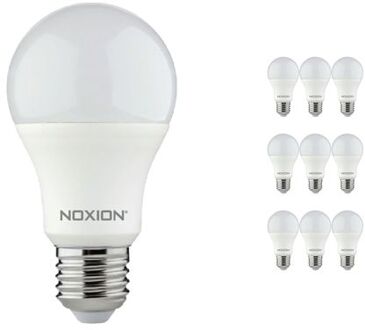 Noxion Voordeelpak 10x Noxion Lucent Classic Led E27 Peer Mat 8.5w 806lm - 827 Zeer Warm Wit | Dimbaar