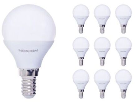 Noxion Voordeelpak 10x Noxion Lucent Lustre Led E14 Kogel Mat 2.5w 250lm - 827 Zeer Warm Wit | Vervangt 25w
