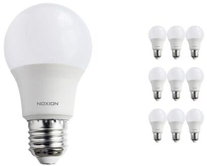 Noxion Voordeelpak 10x Noxion Pro Led E27 Peer Mat 7w 600lm - 822-827 Dim Naar Warm | Dimbaar - Vervangt