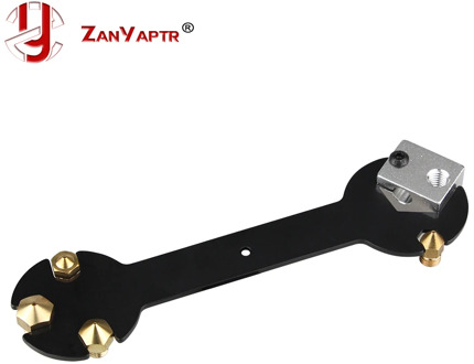 Nozzle Wrench 5 IN 1 Wrench Stay 6mm to 20mm Steel Spanner Wrench Flat For E3D MK8 MK10 Nozzle tool 3D Printer Parts
