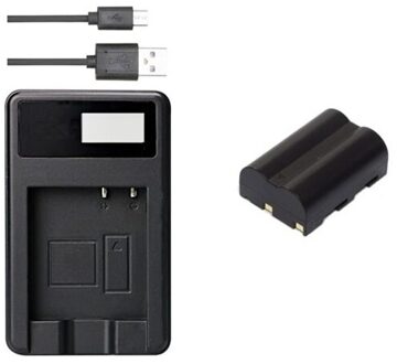 NP-400 NP400 D-LI50 DLI50 Batterij + USB Oplader voor Konica Minolta DiMAGE A1, DiMAGE A2, Dynax 5D, dynax 7D, Maxxum 5D. Blauw