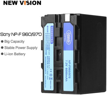 NP F970 NP-F970 NP-960 6600 mAh Oplaadbare Li-Ion Camera Batterij voor Yongnuo Godox LED Licht