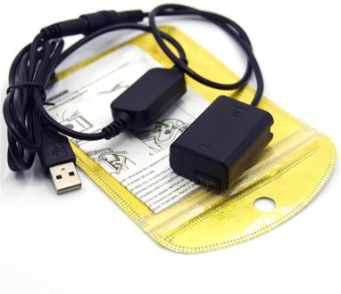 NP-FW50 Dummy Batterij + Power Bank Oplader Usb Kabel AC-PW20 Voor Sony A7 A7R A7000 A6500 A6000 A5000 A3000 RX10 NEX3 7 Slt A35 A55