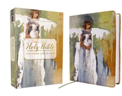 Nrsvue, Holy Bible, Anne Neilson Angel Art Series, Leathersoft, Multi-Color, Comfort Print