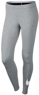 Nsw Lggng Club Logo2 Dames Sportlegging - Dk Grey Heather/(White) - Maat XS