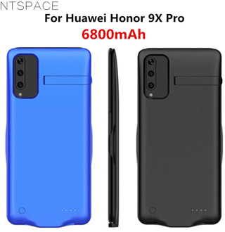 NTSPACE 6800mAh Battery Cases For Huawei Honor 9X Pro Backup Power Bank Charging Case For Huawei Honor 9X Power Case With Holder