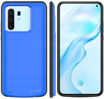 Ntspace Acculader Gevallen Voor Vivo X30 Pro Power Bank Case 6800Mah Externe Opladen Batterij Case Voor Vivo X30 batterij Cover blauw
