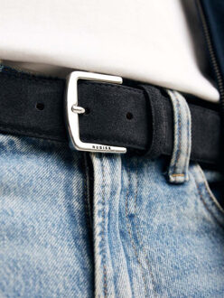 Nubikk Nubikk james belt suede - maat 105 Blauw