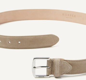 Nubikk Nubikk james belt suede Taupe - 95