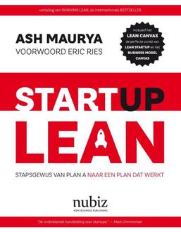 Nubiz Startup Lean - Boek Ash Maurya (9492790076)