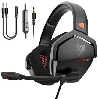 NUBWO N16 Over Ear Gaming Headset Noise Cancelling Headphones with Microphone 3.5mm Wired Gaming Earphone for PS4 PC Computer Laptop Mobile Phone