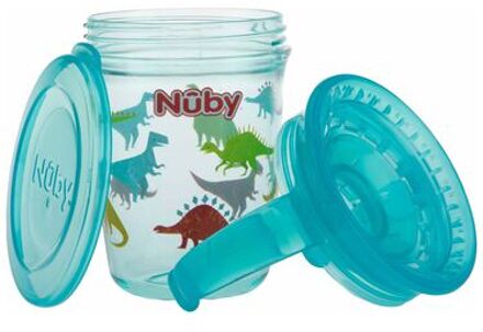 Nûby Drinkbeker - 360° Wonder cup met handvatten in Tritan™ - Aqua - 240ml - 6m+