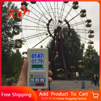 Nuclear Radiation Detector Color Display Screen Geiger Counter Personal Dosimeter Marble Detectors Beta Gamma X-ray Tester