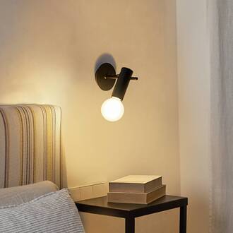 Nude wandlamp E27 zwart