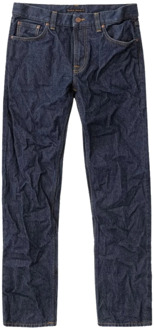 Nudie Jeans Gritty Jackson doorweekteeps Nudie Jeans , Blue , Heren - W30,W31,W29,W34